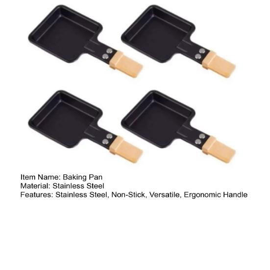 1/4 шт Мини-сковорода для гриля для раклетов с антипригарным покрытием, квадратная треугольная