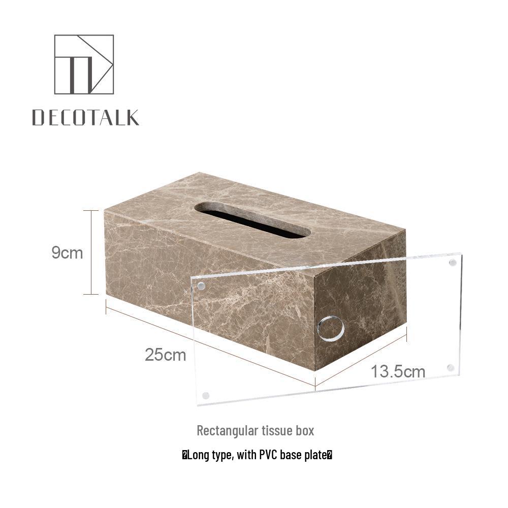 Набор для ванной DecoTalk Wabi-Sabi Мрамор: Матовая раковина, Аромадиффузор, Шкатулка для салфеток