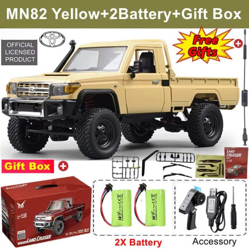 Новый 1:12 Устойчивая к падениям радиоуправляемая машина MN82 4WD ретро полномасштабная имитация внедорожника вездеход с дистанционным управлением пикап радиоуправляемый грузовик игрушка в подарок