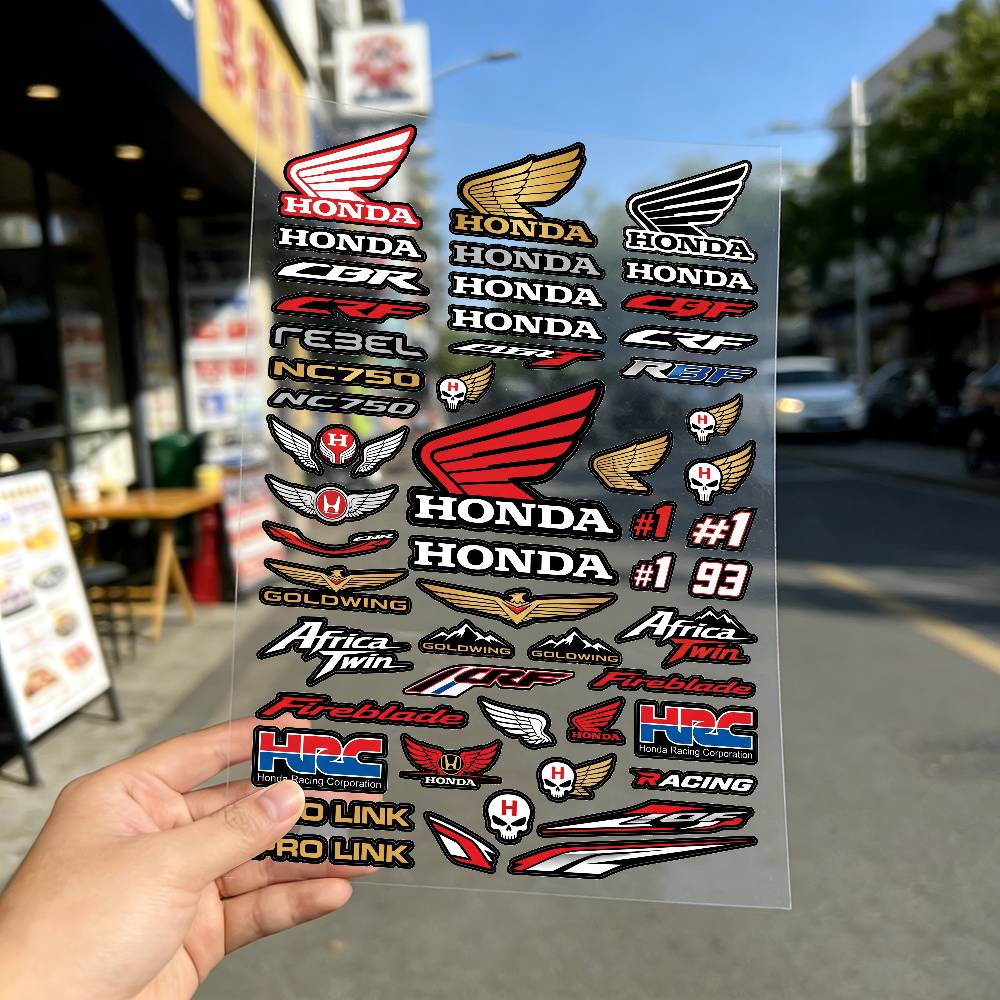 Для Honda Отражающие наклейки на мотоцикл, 3M предупреждение о безопасности ночью в темноте шлемы для скутера OW3