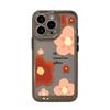 Креасный красный цветок для чехла мобильного телефона iPhone17ProMax 15/14 Apple 16 всесторонний ins стиль 13