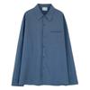 Men's Long-Sleeve Korean Style Iron-Free Solid Color Shirts for Spring and Autumn