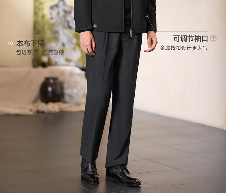 Langdeng men's autumn easy to take care of anti splash administrative collar jacket