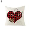 Наволочка для подушки ко Дню святого Валентина со скрытой молнией в скандинавском стиле, изысканная, стильная, на годовщину свадьбы ко Дню святого Валентина