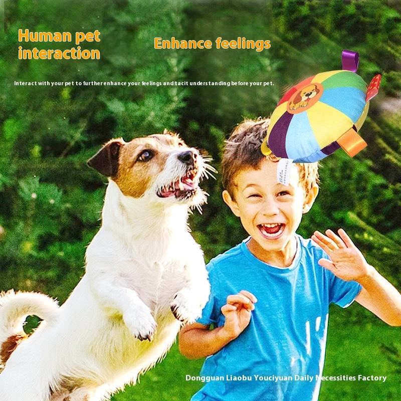 Dog Toy Frisbee Dog Training Side Shepherd Golden Retriever Medium and Large Dog Dog Toy Bite Resistant Pet Plush Frisbee