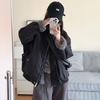 Splicing lapel cotton clothes women's winter loose warm short jacket pink front and back wear pie to overcome