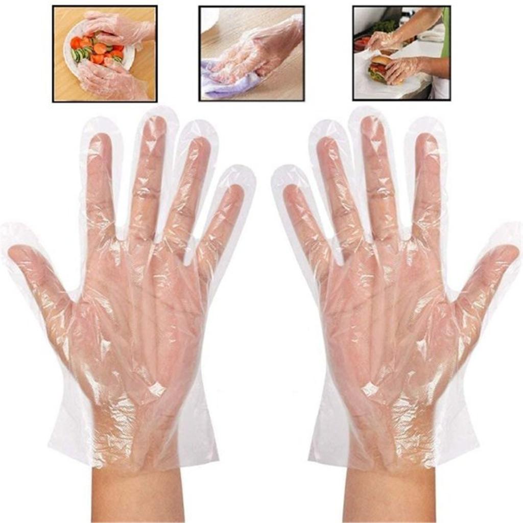 100pcs Disposable Gloves Food Gloves Household Catering Gloves