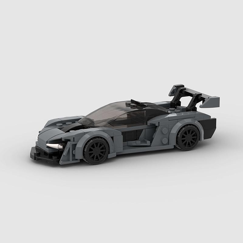 Техническая Скорость MOC Автомобиль Город Супер Ралли Автомобиль Строительные Блоки Кирпичи Украшение Ретро Винтажные Игрушки Для Детей Взрослых Подарки на День Рождения