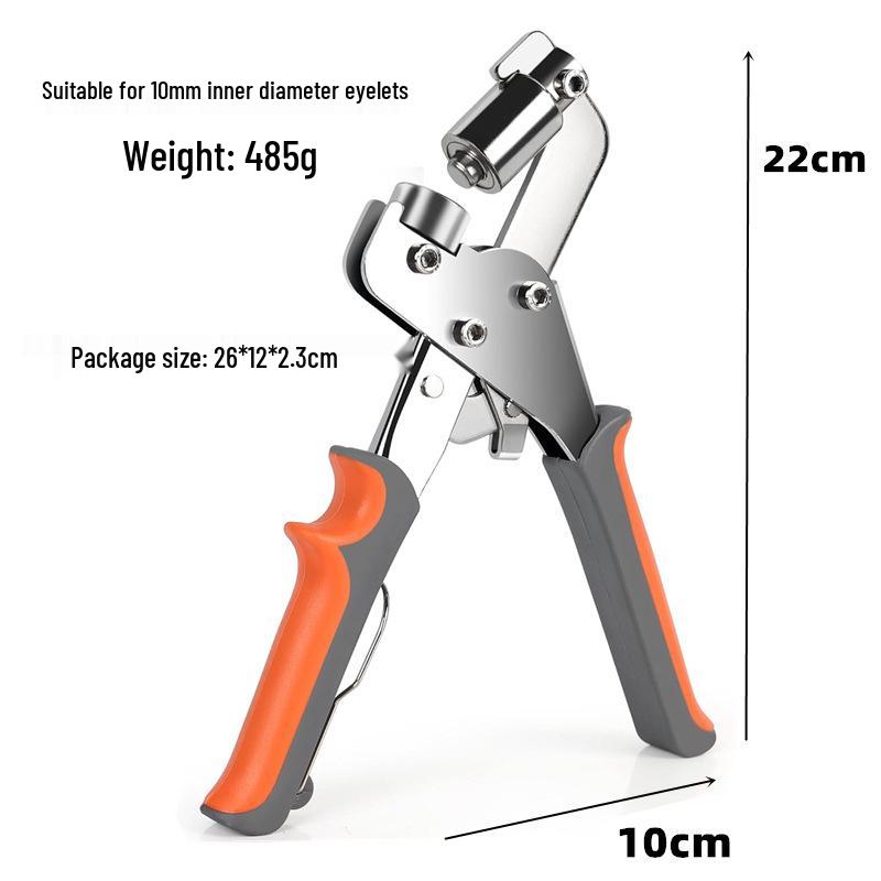 Handmade Eyelet & Snap Pliers - 5, 6, 10, 12mm Options for Flared Eyelets/Five-Prong Snaps