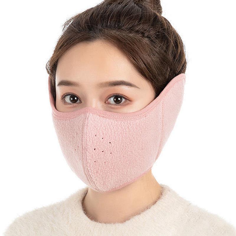 Зимняя полумаска для лица для велоспорта, кемпинга, лыжная маска для лица для мужчин, флисовая теплая маска, наушники для сноуборда, лыж, пешего туризма, спортивный шарф