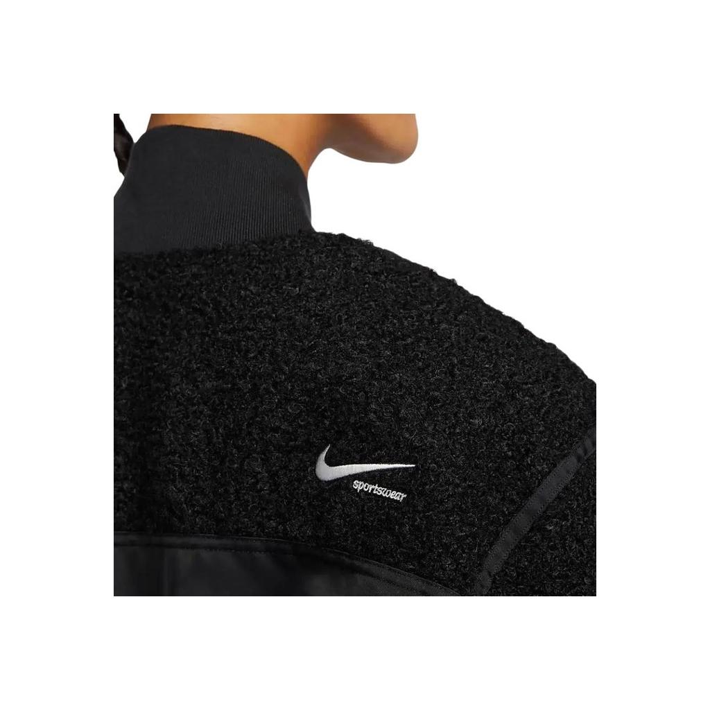 Nike Короткая повседневная куртка с цветными блоками Женские куртки Черные FB8779-010