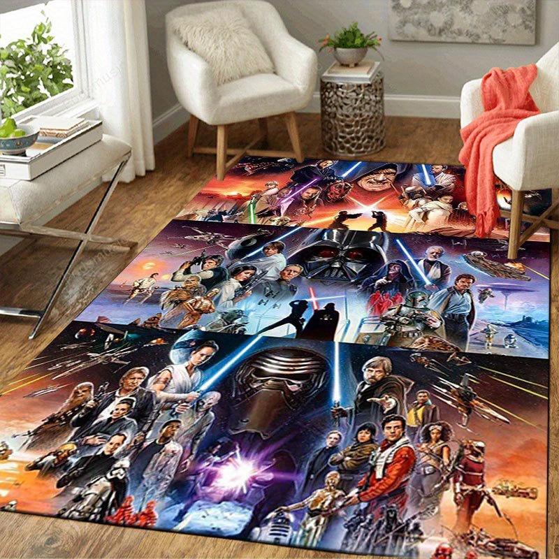 1pc Star wars Yoda Pattern Carpet Area Rug Non-slip Carpet Hand Washable Floor Mat Suitable For Living Room Bedroom Home Decor Room Decor Ch