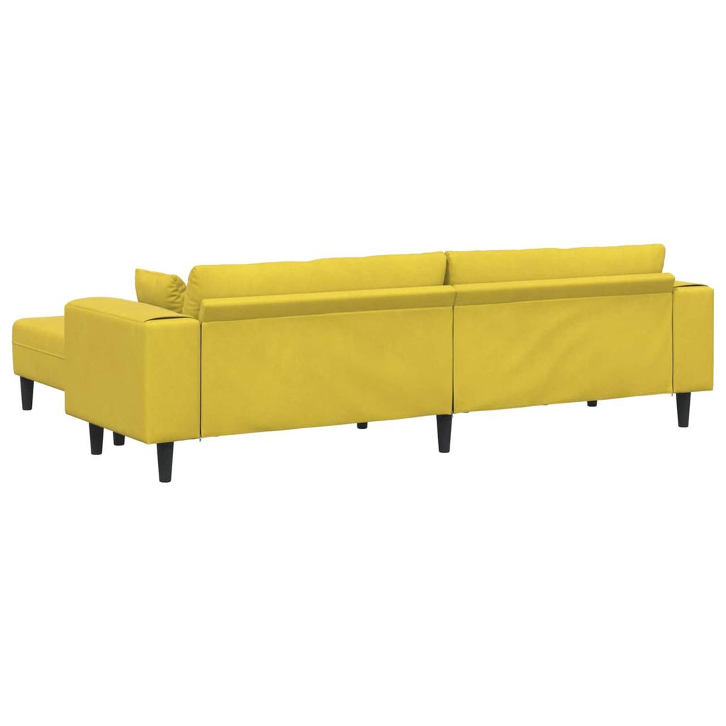 3 Piece Sofa Yellow 250 x 188 x 76 cm Velvet
