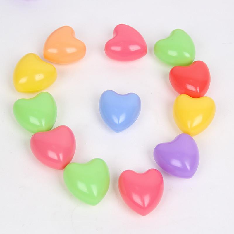 50 шт., разноцветные шарики со звездами и любовью, мягкие пластиковые шарики для воды, океанского шара, воздушный шар для снятия стресса, спортивные игрушки на открытом воздухе для детей и малышей