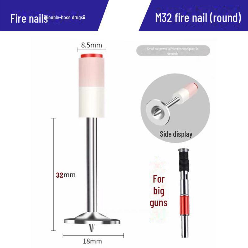 Компактный потолочный гвоздезабивной пистолет для бетона и стали с глушителем