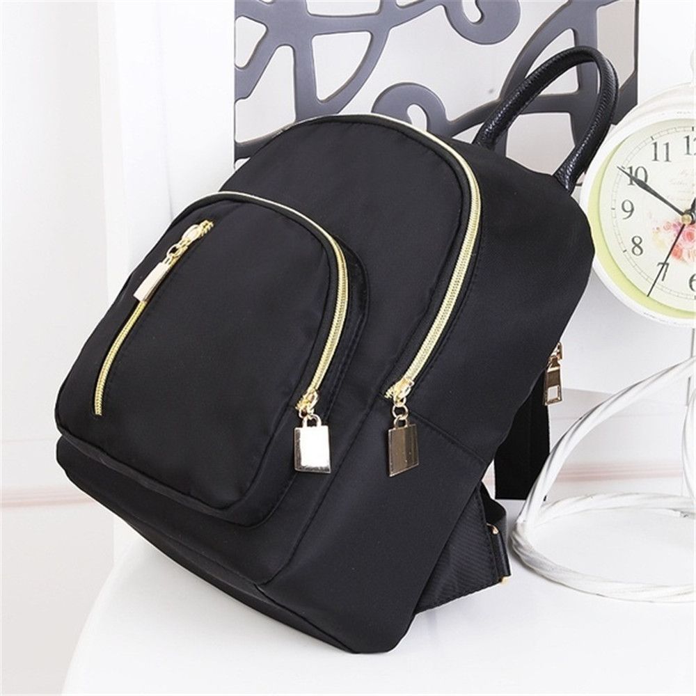 Женский Многофункциональный Мини-Рюкзак Модная Девочка Оксфордский Daypack Путешествия Милый Рюкзак Сумка Через Плечо Черная Сумка для Девочки