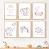 Elephant Balloon Rainbow Moon Stars Flower Swing Baby Kids Posters For Wall Art Nursery Canvas Prints Home Room Decor Pictures