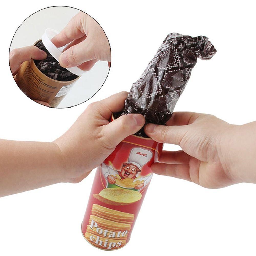 April's Fool Day Reusable Snake Tricks Magic Potato Chips Cans Novelty Funny Toy Chips Cans Snake