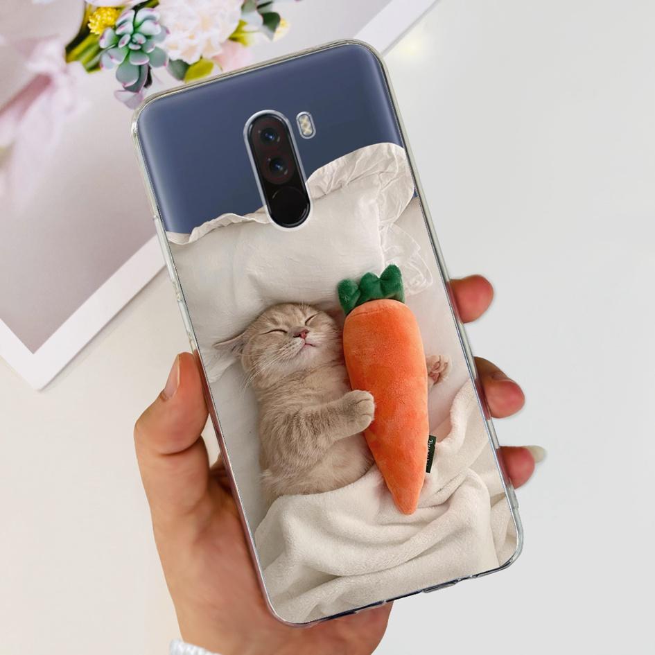 6,81" Чехол для Xiaomi Mi Pocophone F1 Силиконовая задняя крышка Модный ТПУ чехол для телефона Для Xiaomi Poco F1 Чехлы PocofoneF1 Мягкий бампер