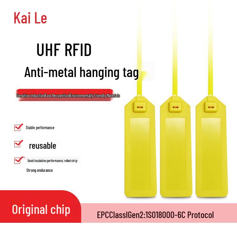 Kaile UHF RFID противометаллические подвесные метки, 28x92 мм, 100 шт.
