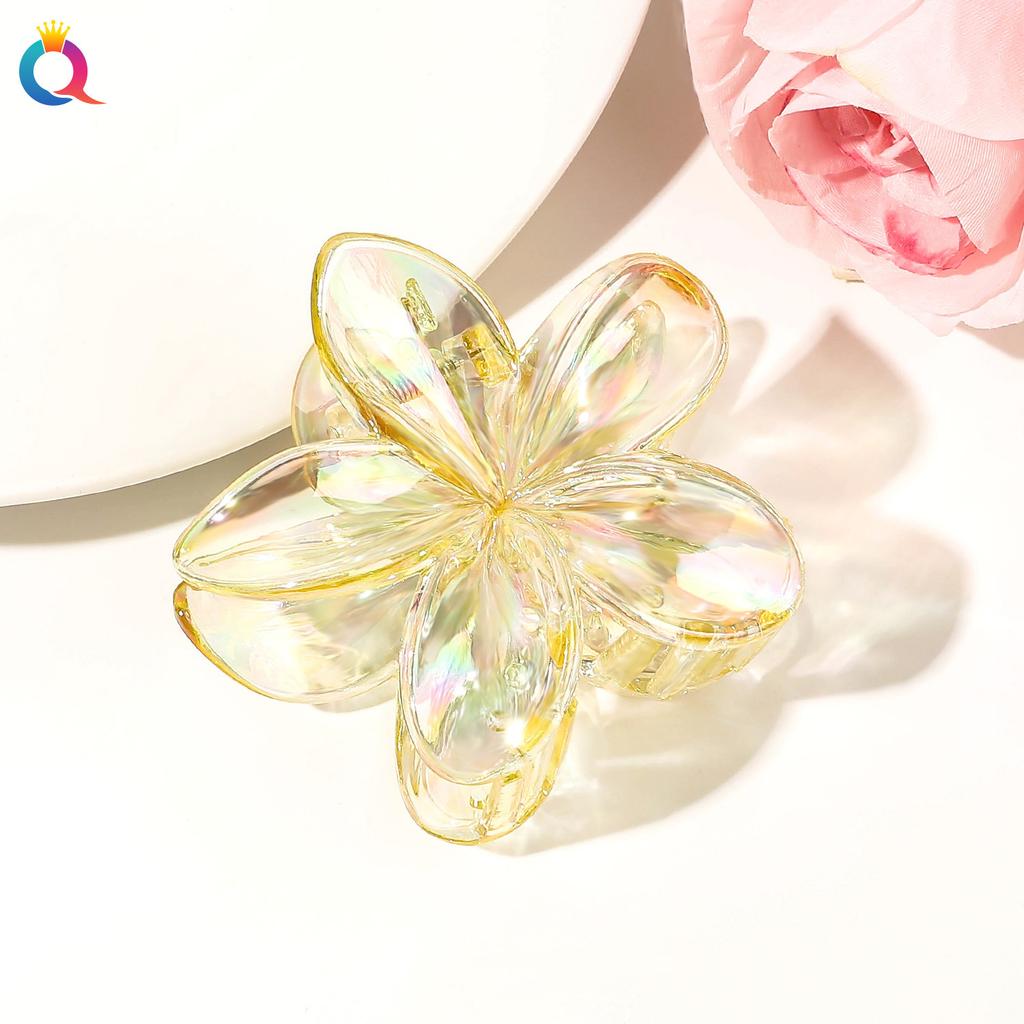 Fashion Bauhinia Egg Flower Hair Clip Back Head Bun Grab Clip Shark Hair Clip Accessories