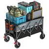 Raynesys Carry Large Capacity 150kg Weight Foldable Cargo Camping Easy Compact and Ideal for and Black Gray Wagon, 150L, Capacity, Platform, Cart,