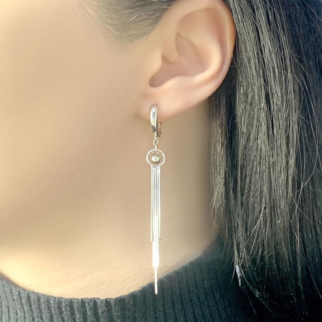 Silver Earrings Without Stones (2037033)