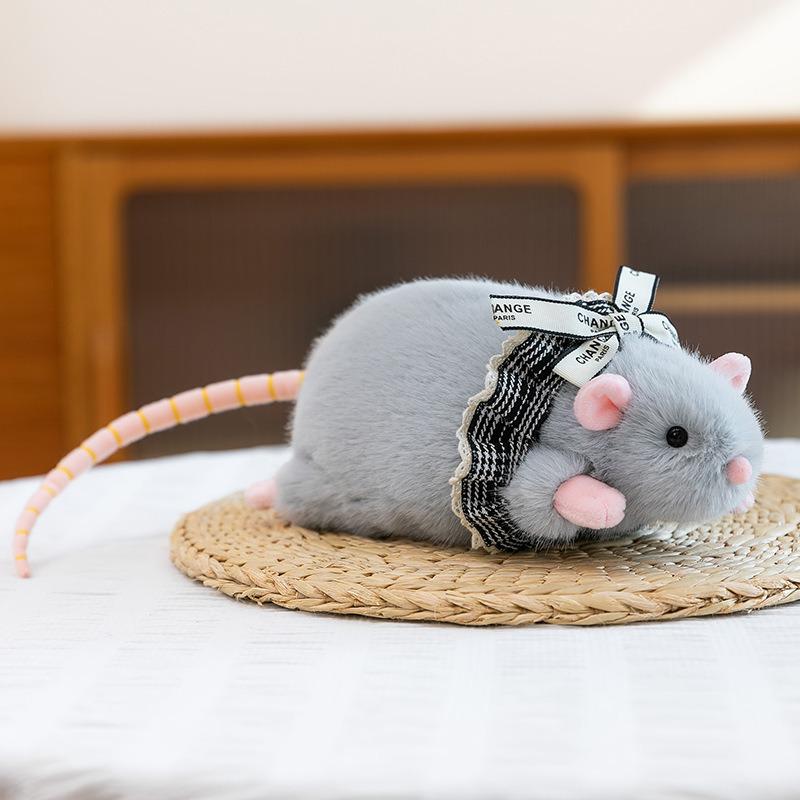 Плюшевая игрушка-хомяк от инфлюенсера - Большая мультяшная подушка-мышь, Подарок-розыгрыш, Компаньон на рабочий стол или Тканевая кукла для лучших друзей