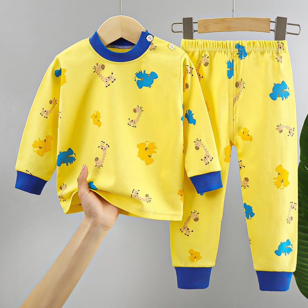 Children's Underwear Set Pure Cotton New Boys' Home Clothes Baby's All Cotton Warm Girls' Autumn Clothes Autumn Pants Children's Clothes