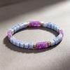 Adjustable Rope Simple Crystal Stone Bracelet Square Cut Square Stone Bangle  For Women Men