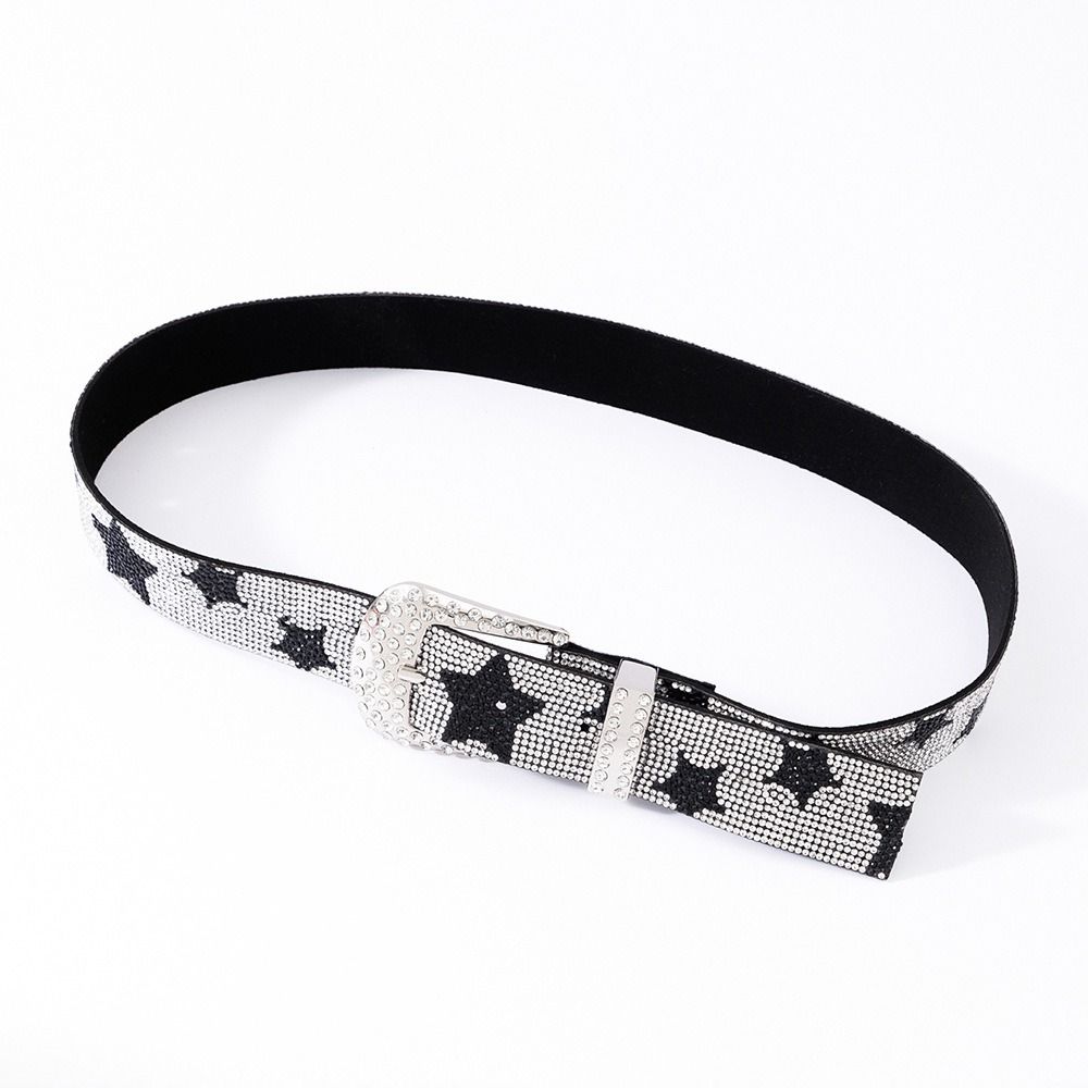 Bling Bling Sparkling Rhinestone Belt Vintage Waist Strap Fashion Trendy Waistband For Women
