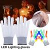 LED Glowing Gloves 6 Light Modes Light-Up Gloves Toys Colorful Flashing Lighted Gloves for Parties Birthdays Stocking Stuffers