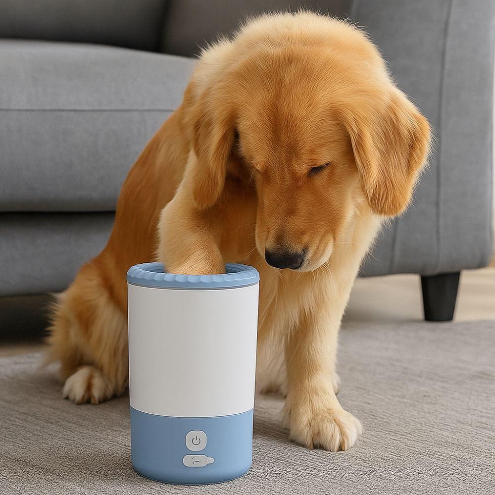Portable Pet Paw Washer Low Noise Quick Clean Pet Foot Washing Machine USB Charging Electric Pet Paw Cleaner for Cats and Dogs