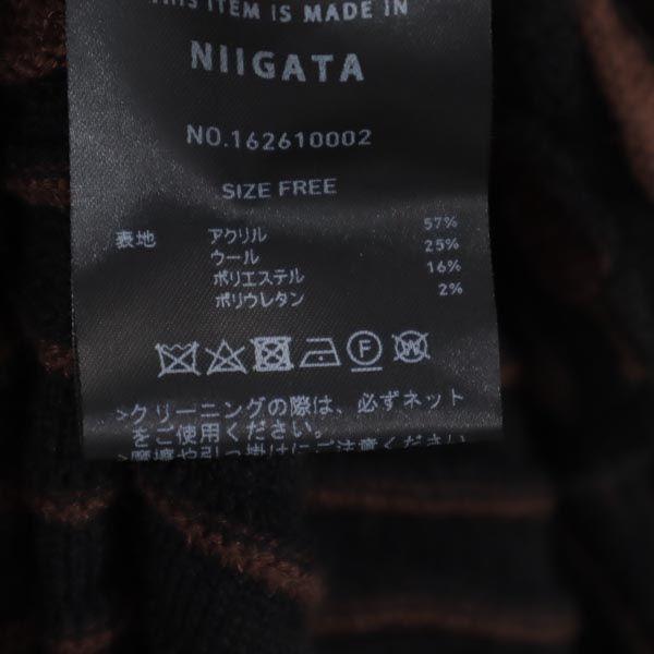 PUBLIC TOKYO Комбинезон с ручками Длинный рукав Вязаное платье из шерстяной смеси Женский Б/у