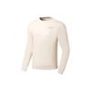 Li Ning Fitness Series Logo Letter Print Round Neck Loose Sweatshirt Men Sweatshirt Swan-White AWDSA41-5