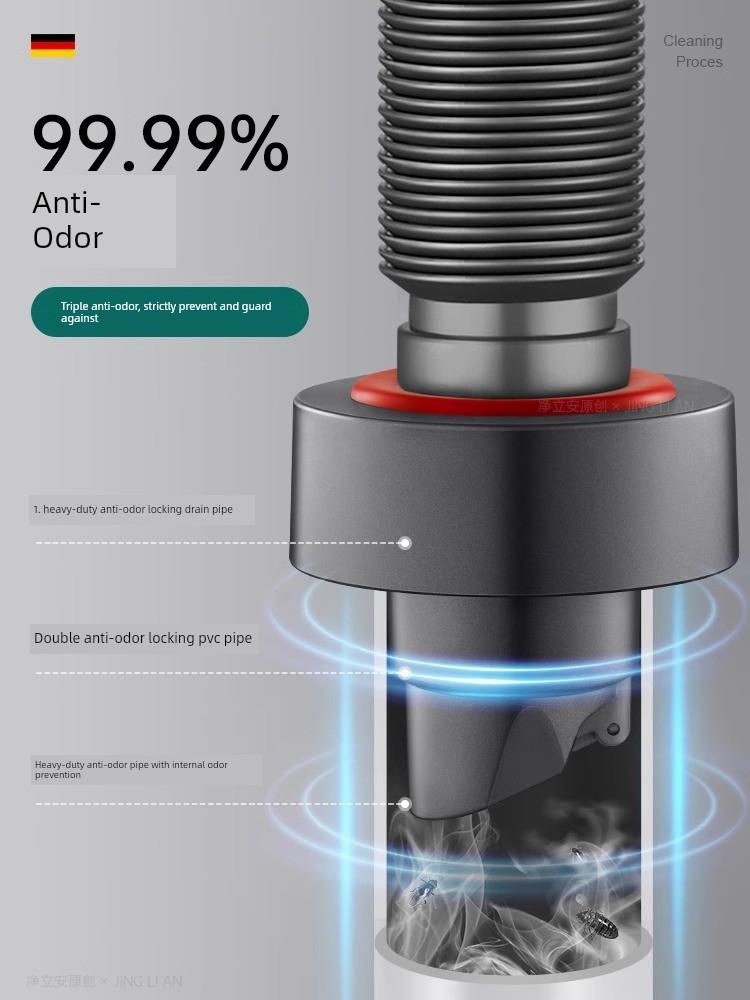 Anti-Odor Drain Pipe Seal Plug for Kitchen Sink and Basin Drain