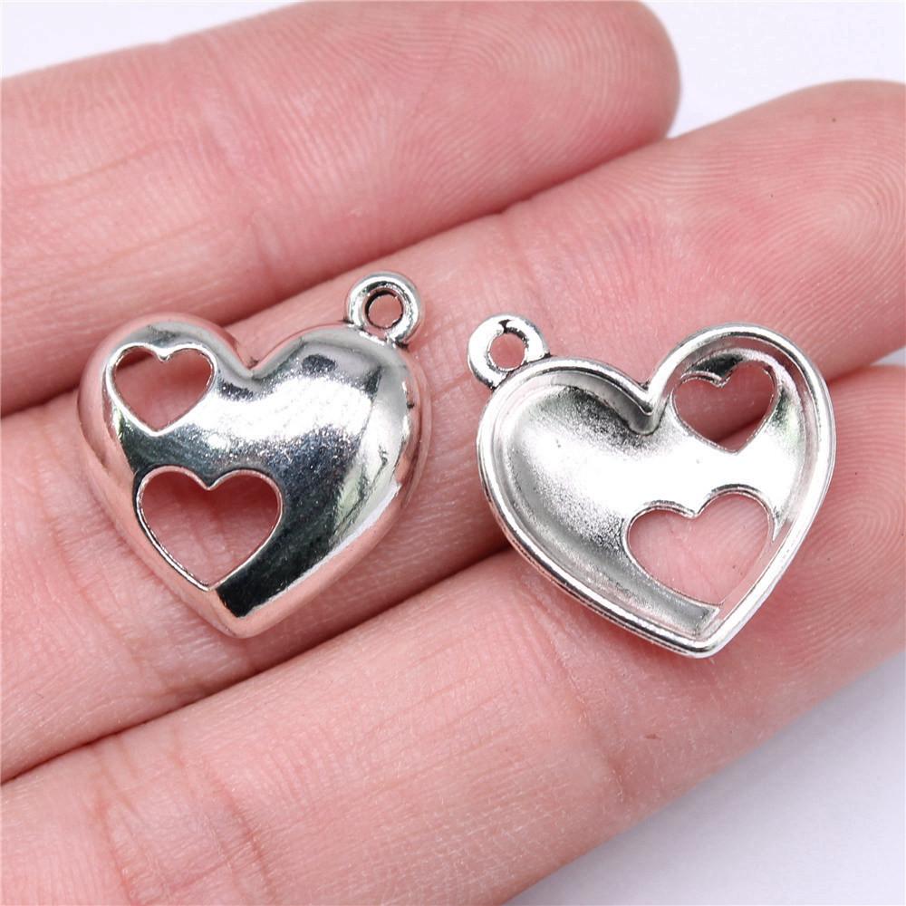 Подвеска в виде персикового сердца с подвесками Love Charms для мужчин, элегантные художественные принадлежности