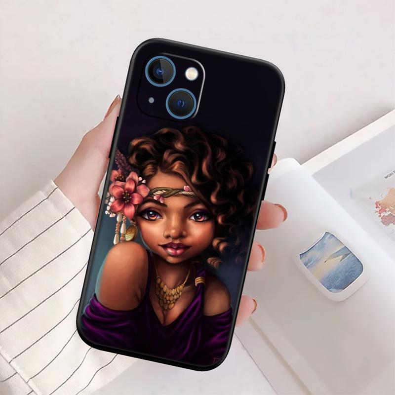 RP57 Poppin Black Girl Case for Samsung M06 M15 M16 M35 M55 M56 A36 A42 A50 A50S A51 A52 A32 A33 A05 A05S A06 A16 A20