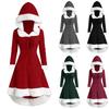 Women's Long Sleeved Plush Patchwork Retro Dress Evening Gift Dress Gift Dress Dress