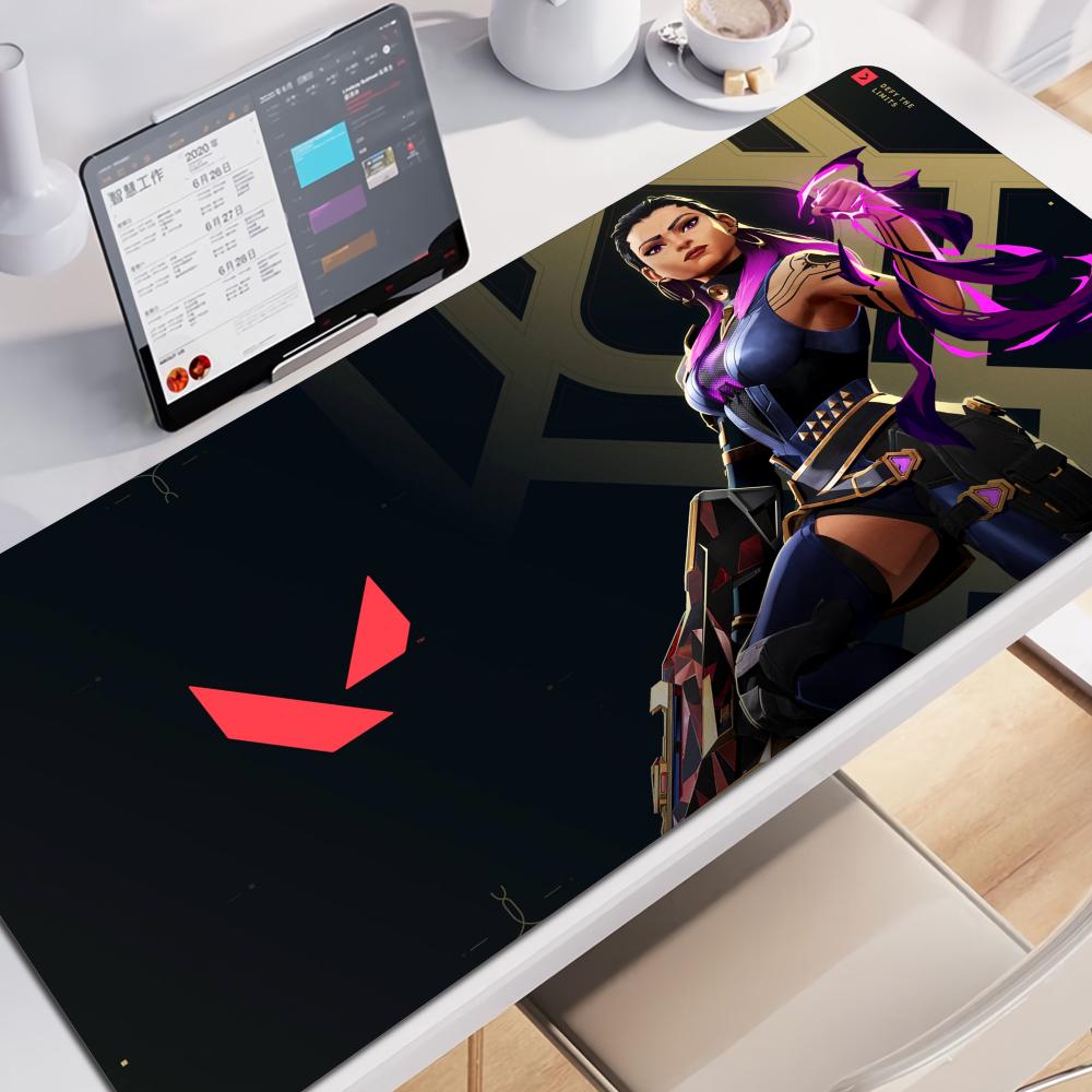 Reyna Valorant Коврик для мыши Игровой XL Большой HD Новый Домашний Коврик для мыши XXL Коврик для клавиатуры Мягкий Натуральный Каучук Офисный Ковер Коврик для мыши ноутбука