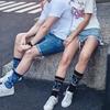 Новые мужские носки бренда Diamond Ramen Astronaut Pattern Hip hop Cool Socks для мужчин зимние толстые длинные носки для скейтбординга смешные цветные