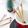 Kitchen Christmas Xmas Gifts Stainless Steel Tableware Table Ornament Coffee Spoon