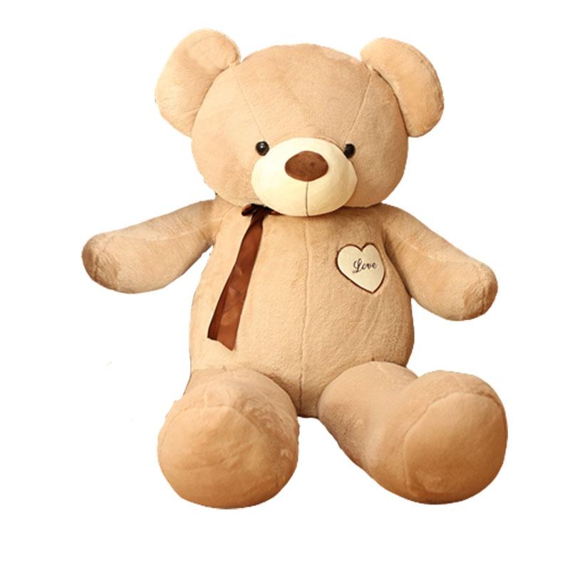 Genuine Teddy Bear Plushie With Silk Ribbon Perfect Gift For Baby Showers And Birthdays