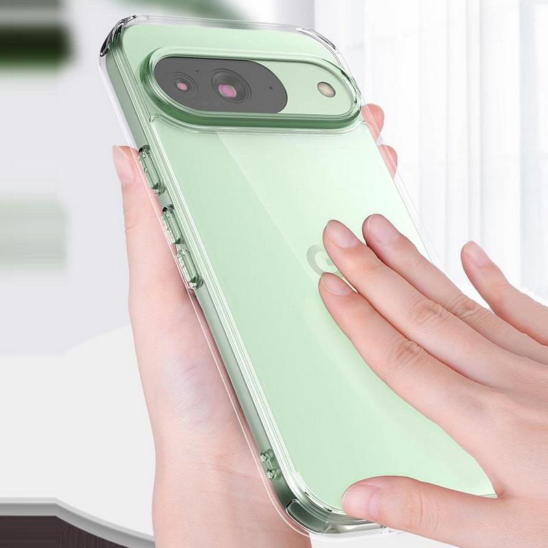 Простой мягкий силиконовый чехол для Google Pixel 9 Pro XL 8A 7A 6 Pro тонкий прозрачный TPU противоударный прозрачный чехол для телефона