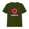 Мужская футболка Lakota Черная X Large винтажная стираная с небольшим принтом дизайнерская одежда дышащая эластичная уличная одежда повседневная мягкая