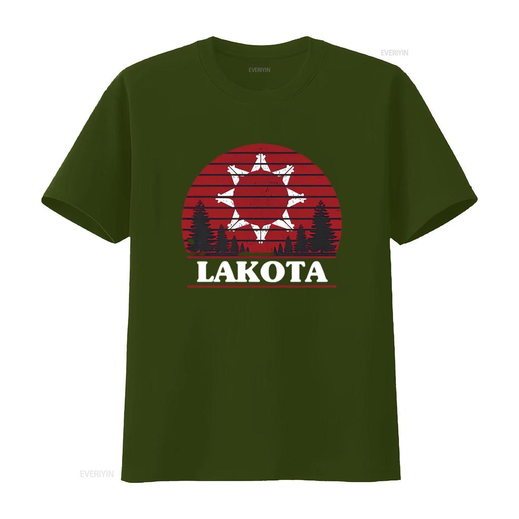 Мужская футболка Lakota Черная X Large винтажная стираная с небольшим принтом дизайнерская одежда дышащая эластичная уличная одежда повседневная мягкая