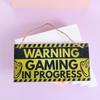 Boys Girls Game Ornaments Gaming Room Sign Wood Plaque I'm Gamer Do Not Disturb Hanging Pendant