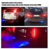 Universal Car Modified Carbon Fiber Tail Pipes With Red/Blue LED Flaming Luminous Car Exhaust Muffler Pipe 63-65mm