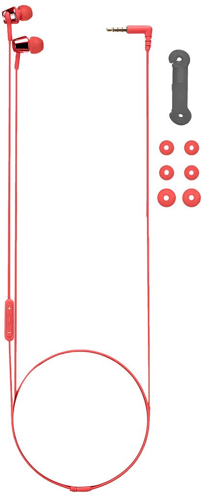 Наушники Sony вставного типа с пультом управления и микрофоном для Red R MDR-EX150IP iPhone/iPod/iPad MDR-EX150IP