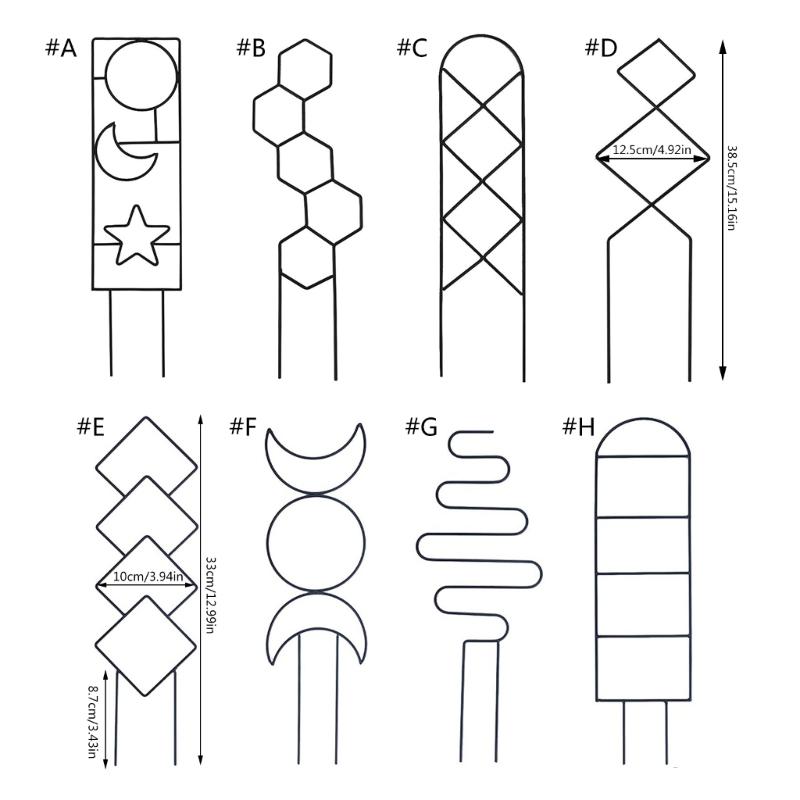 Стебель растения Стойка для восхождения Решетка для растений Садовая опора Стойка для роста винограда Цветок Ротанговая стойка для восхождения Садовые принадлежности